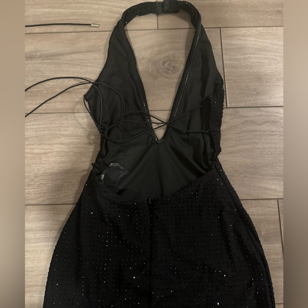 SOLD DONT BUYBabyboo Zayde Maxi Sparkly Black Prom Dress in XS